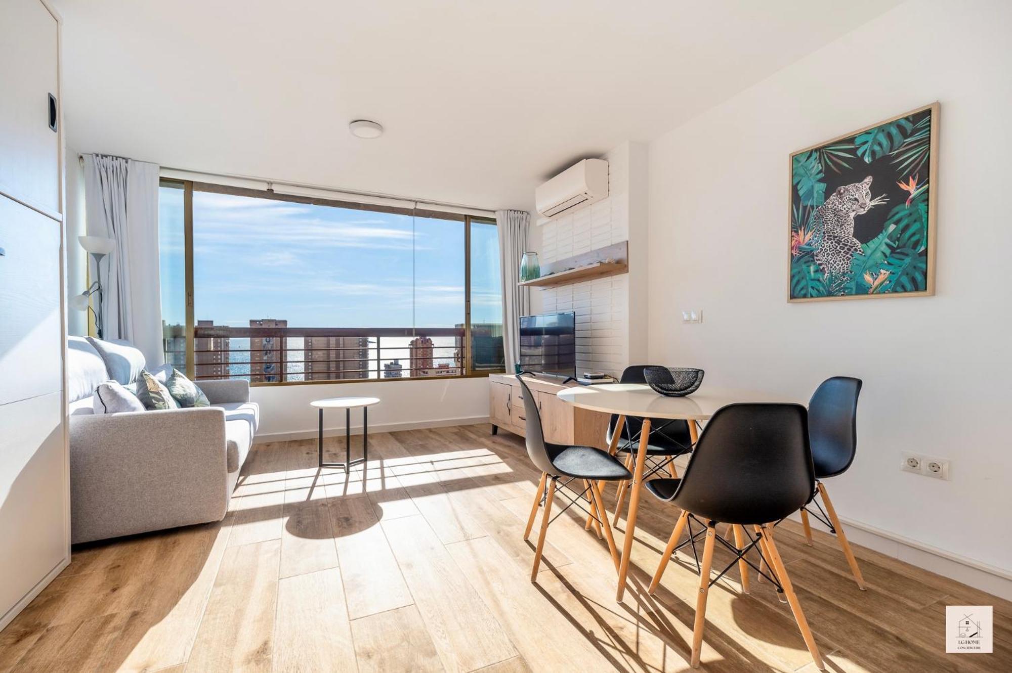 Mael Avec Piscine Et Jolie Vue Appartamento Benidorm